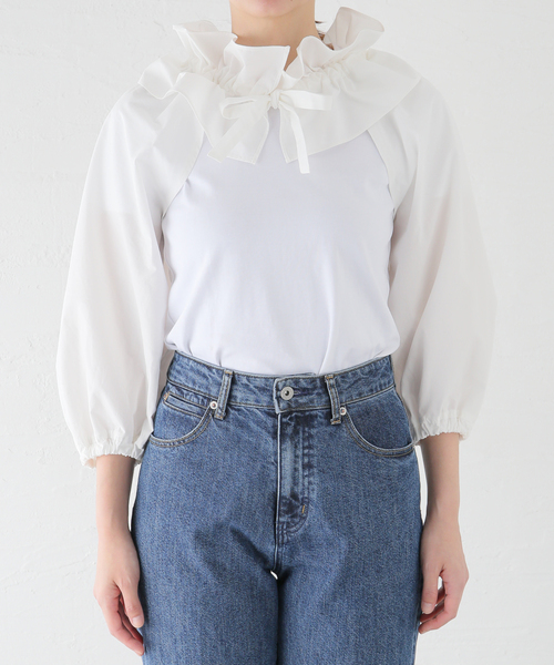 IENA【VIOLETTE ROOM/バイオレットルーム】カラースリーブブラウス IENA LA BOUCLE（イエナラブークル）の「【VIOLETTE ROOM