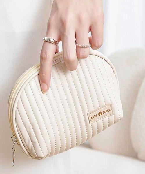 セール】パステル刺繍 ラウンドポーチ コスメポーチ（ポーチ）｜Teem 