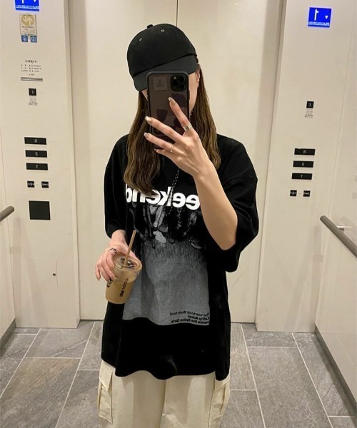 tシャツ Weekend ロゴプリントTシャツ(kiharu select) / プリントTシャツ 半袖 オーバーサイズTシャツ ロゴＴシャツ ロゴT Weekend ロゴプリントTシャツ(kiharu select) / プリントTシャツ