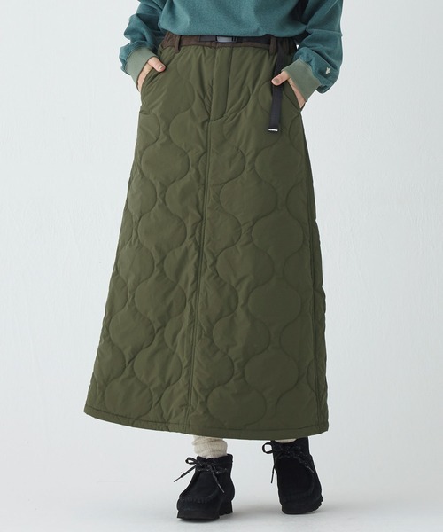 KRIFF MAYER Lady's Collection（クリフメイヤーレディースコレクション）の「キルトクライミングスカート（スカート・レディース・キャメル/ダークブラウン/カラフル/ブラック/オリーブ/オフホワイト・MEDIUM/LARGE）」の4枚目の写真