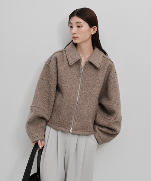 select MOCA（セレクトモカ）の「ブークレステンカラ―ダブルジップ