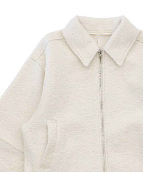 【セール】ブークレステンカラ―ダブルジップジャケット（ブルゾン）｜select MOCA（セレクトモカ）