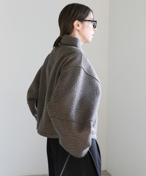 【セール】ブークレステンカラ―ダブルジップジャケット（ブルゾン）｜select MOCA（セレクトモカ）