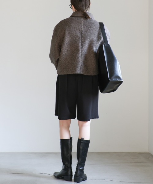 【セール】ブークレステンカラ―ダブルジップジャケット（ブルゾン）｜select MOCA（セレクトモカ）