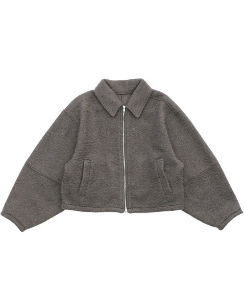 【セール】ブークレステンカラ―ダブルジップジャケット（ブルゾン）｜select MOCA（セレクトモカ）