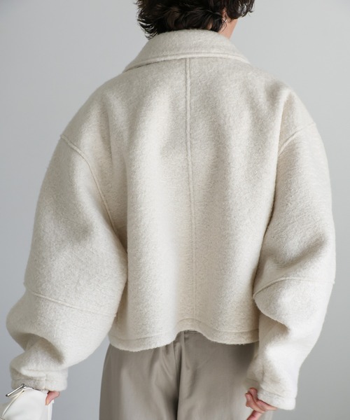 【セール】ブークレステンカラ―ダブルジップジャケット（ブルゾン）｜select MOCA（セレクトモカ）