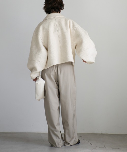 【セール】ブークレステンカラ―ダブルジップジャケット（ブルゾン）｜select MOCA（セレクトモカ）