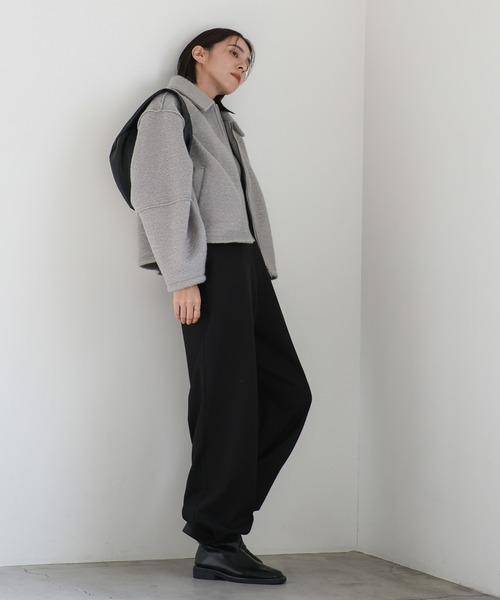 【セール】ブークレステンカラ―ダブルジップジャケット（ブルゾン）｜select MOCA（セレクトモカ）