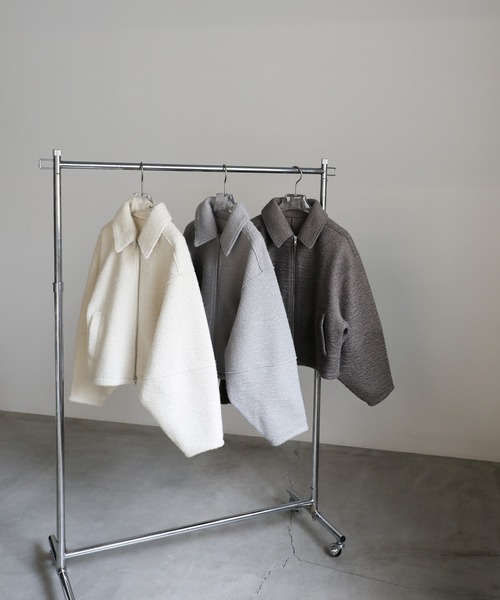 【セール】ブークレステンカラ―ダブルジップジャケット（ブルゾン）｜select MOCA（セレクトモカ）