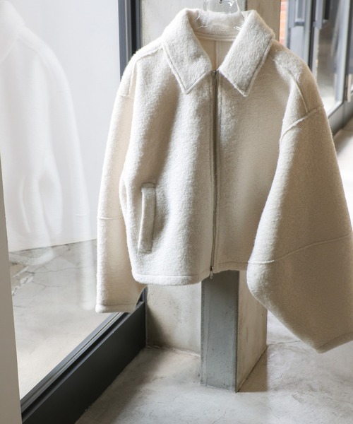 【セール】ブークレステンカラ―ダブルジップジャケット（ブルゾン）｜select MOCA（セレクトモカ）