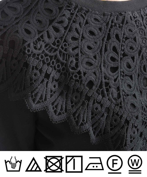 PICCIN(ピッチン)の「【WEB限定】ビッグカラー天竺Tシャツ(Tシャツ/カットソー・レディース・オフホワイト/ブラック・M/L)」の20枚目の写真