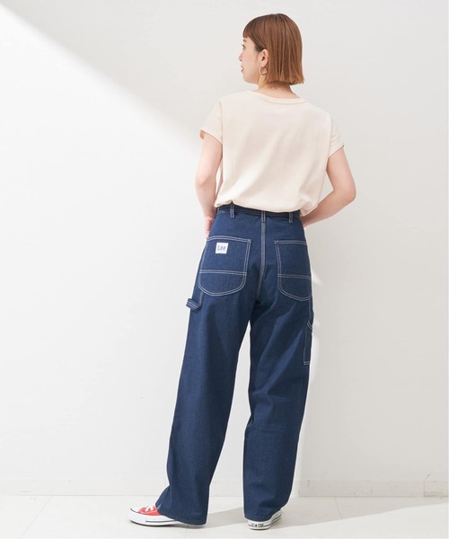 B.C STOCK(ベーセーストック)の「《追加2》フレンチスリーブロゴTEE(Tシャツ/カットソー・レディース・ネイビー/アイボリー/ホワイト・FREE)」の5枚目の写真