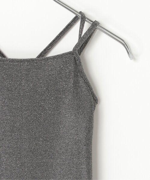 VENCEEXCHANGE（ヴァンスエクスチェンジ）の「ラメカットソーバッククロスキャミソール（キャミソール・レディース・ネイビー/グレー/シルバー/ブラック・FREE）」の16枚目の写真