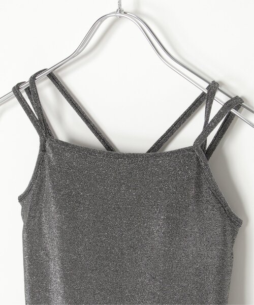 VENCEEXCHANGE（ヴァンスエクスチェンジ）の「ラメカットソーバッククロスキャミソール（キャミソール・レディース・ネイビー/グレー/シルバー/ブラック・FREE）」の18枚目の写真