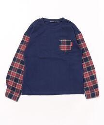 Moujonjon | ２４ＭＪスムースチェックソデＴ(Tシャツ/カットソー)