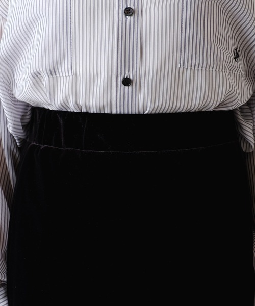 COLLAGE GALLARDAGALANTE（コラージュガリャルダガランテ）の「ベロアカットスカート（スカート・レディース・ブラウン/ブラック・FREE）」の17枚目の写真