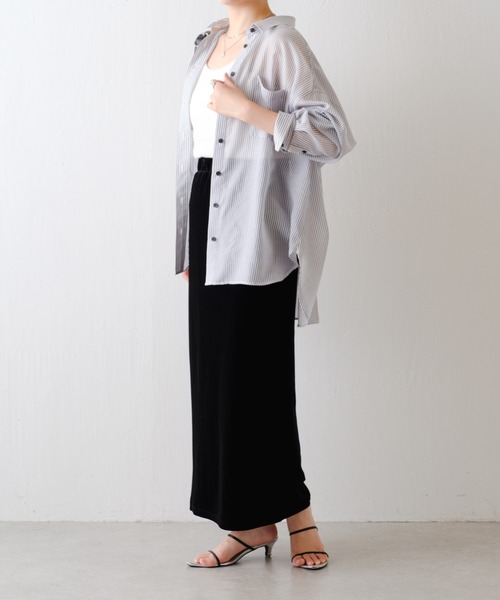 COLLAGE GALLARDAGALANTE（コラージュガリャルダガランテ）の「ベロアカットスカート（スカート・レディース・ブラウン/ブラック・FREE）」の11枚目の写真