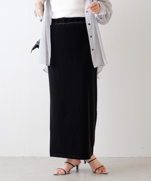 COLLAGE GALLARDAGALANTE（コラージュガリャルダガランテ）の「ベロアカットスカート（スカート・レディース・ブラウン/ブラック・FREE）」の7枚目の写真