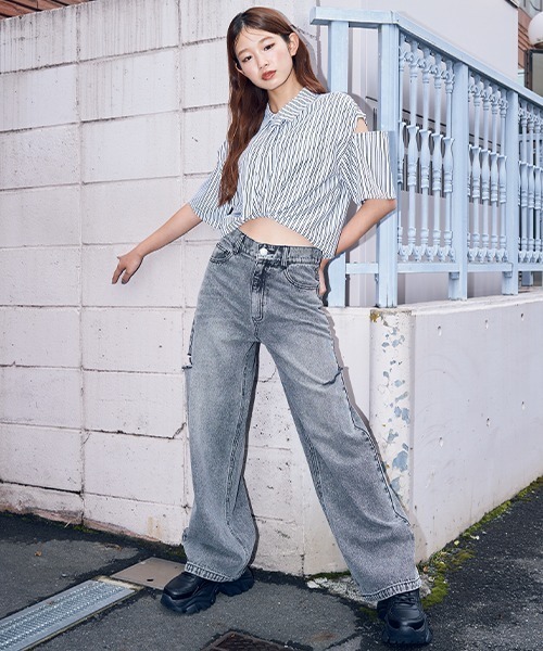 LOVETOXIC（ラブトキシック）の「厚底スニーカー（スニーカー・キッズ・オフホワイト/ブラック・S/M/L）」の5枚目の写真