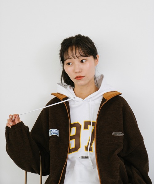 DISCUS(ディスカス)の「【DISCUS別注】フリーススタンドネックフルジップジャケット(ブルゾン・メンズ・ライトグレー/ブラウン/ネイビー・LARGE/MEDIUM)」の20枚目の写真