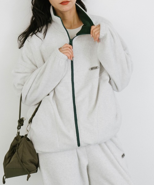 DISCUS(ディスカス)の「【DISCUS別注】フリーススタンドネックフルジップジャケット(ブルゾン・メンズ・ライトグレー/ブラウン/ネイビー・LARGE/MEDIUM)」の9枚目の写真