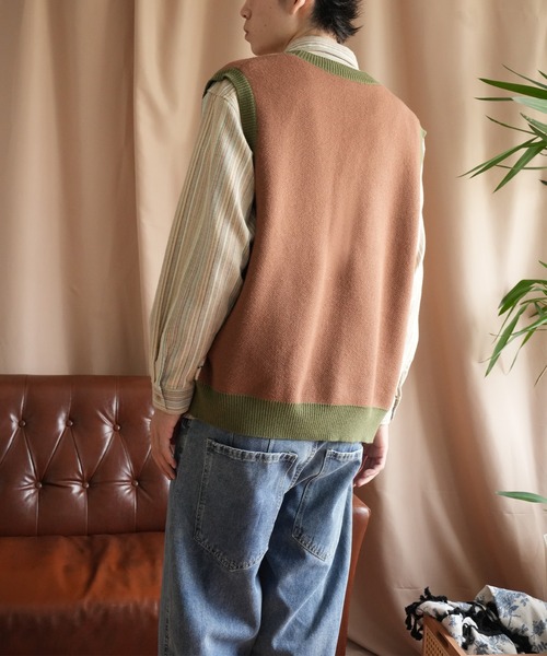 セール】HOOK -original- 「レトロの思い出」アーガイル柄前開き セール】HOOK -original- 「レトロの思い出」アーガイル柄前開き