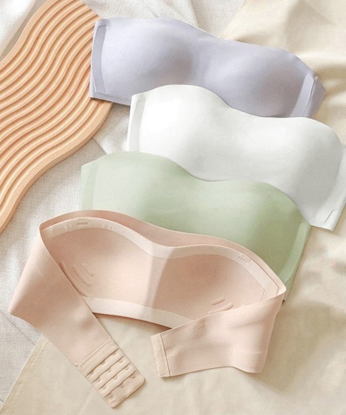 Miniministore（ミニミニストア）の「ストラップレスブラ盛れるずれない落ちない（ブラジャー・レディース・ホワイト/ブラック/ピンクベージュ/ブルーグレー/ミント・S/M/L/XL）」の6枚目の写真