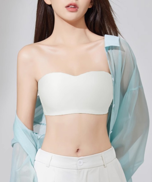 Miniministore（ミニミニストア）の「ストラップレスブラ盛れるずれない落ちない（ブラジャー・レディース・ホワイト/ブラック/ピンクベージュ/ブルーグレー/ミント・S/M/L/XL）」の11枚目の写真