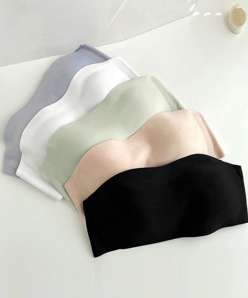 Miniministore（ミニミニストア）の「ストラップレスブラ盛れるずれない落ちない（ブラジャー・レディース・ホワイト/ブラック/ピンクベージュ/ブルーグレー/ミント・S/M/L/XL）」の16枚目の写真