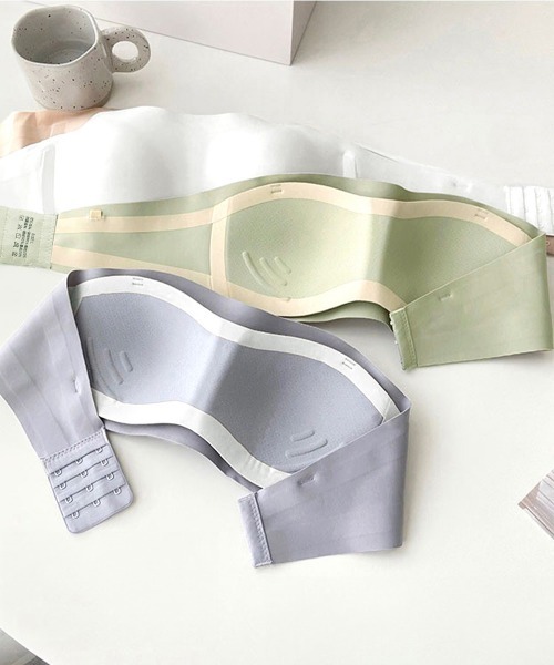 Miniministore（ミニミニストア）の「ストラップレスブラ盛れるずれない落ちない（ブラジャー・レディース・ホワイト/ブラック/ピンクベージュ/ブルーグレー/ミント・S/M/L/XL）」の22枚目の写真