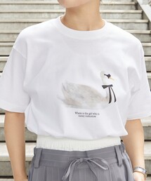 Firsthand | Firsthand/ファーストハンド オーガニックコットンアニマルプリントTシャツ2 / フロントデザインTシャツ / 半袖TEE(Tシャツ/カットソー)