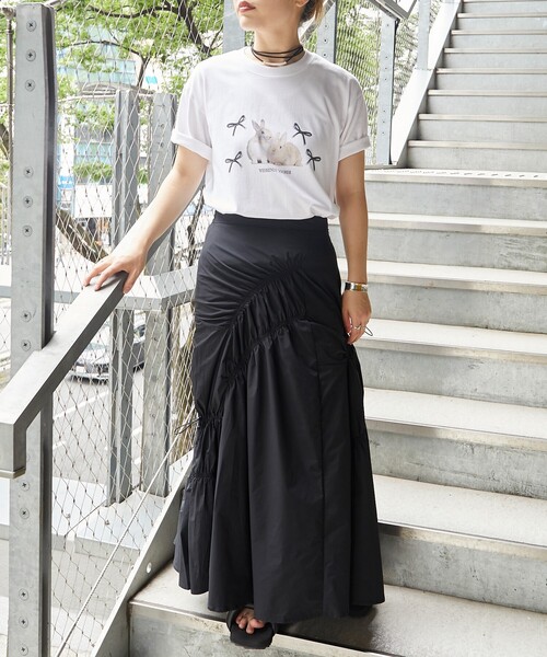 Firsthand（ファーストハンド）の「Firsthand/ファーストハンド オーガニックコットンアニマルプリントTシャツ2 / フロントデザインTシャツ / 半袖TEE（Tシャツ/カットソー・レディース・ホワイト/その他・ONE SIZE）」の6枚目の写真