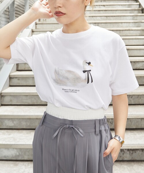 Firsthand（ファーストハンド）の「Firsthand/ファーストハンド オーガニックコットンアニマルプリントTシャツ2 / フロントデザインTシャツ / 半袖TEE（Tシャツ/カットソー・レディース・ホワイト/その他・ONE SIZE）」の17枚目の写真