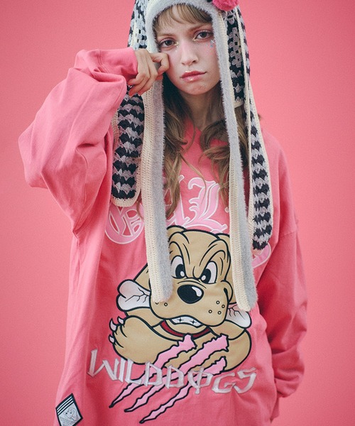 GALFY(ガルフィー)の「【GALFY/ガルフィー】覚醒ビーストロン T(Tシャツ/カットソー・メンズ・ブラック系その他/ブラック系その他2/ピンク・XL/L)」の3枚目の写真