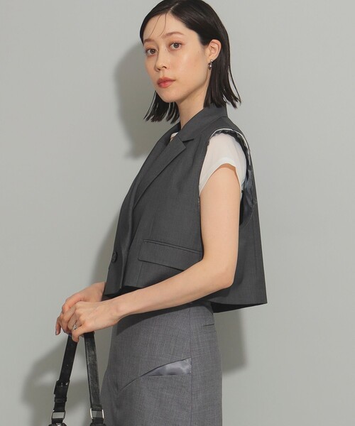 Ray BEAMS テイラードカラーサロペット　サイズ0 ブラック　美品 Ray BEAMS サロペット オーバーオール テーラードカラー