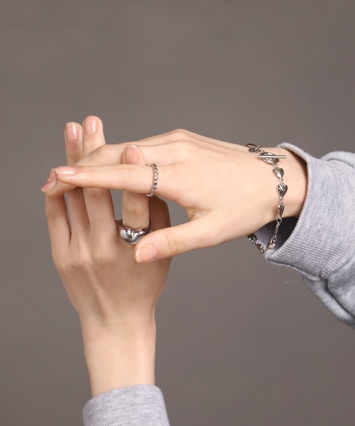 LHME（エルエイチエムイー）の「【WEB限定】“Moment”ハートエタニティリング/サージカルステンレス（金属アレルギー対応）【LHME / エルエイチエムイー】（リング・レディース・ゴールド/シルバー・13号/11号）」の8枚目の写真