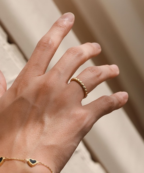 WEB限定】“Moment”ハートエタニティリング/サージカルステンレス（金属