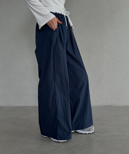 MYMOOD.（マイムード）の「配色ナイロンワイドパンツ（その他パンツ・レディース・ブラック/ネイビー・FREE）」の18枚目の写真