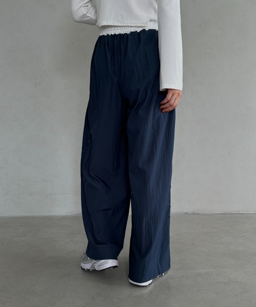 MYMOOD.（マイムード）の「配色ナイロンワイドパンツ（その他パンツ・レディース・ブラック/ネイビー・FREE）」の19枚目の写真