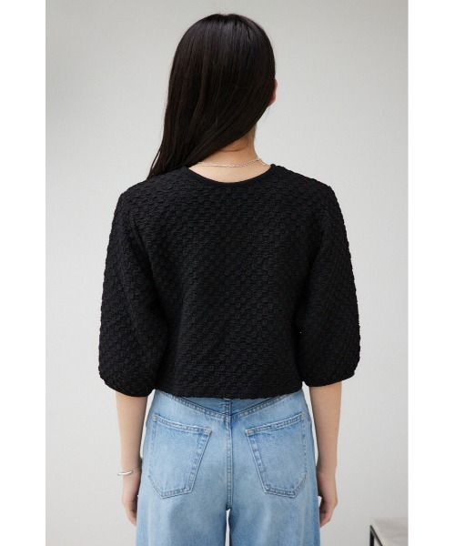 AZUL by moussy（アズールバイマウジー）の「ポップコーンカットカーディガン（カーディガン/ボレロ・レディース・オレンジ/ブラック/オフホワイト・FREE）」の19枚目の写真