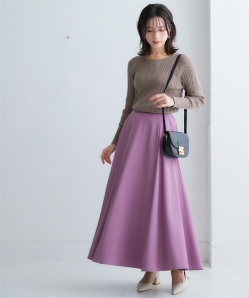 nissen（ニッセン）の「綿１００％クルーネックランダムリブニット（ニット/セーター・レディース・グリーン/チャコールグレー/グレイッシュベージュ/アイボリー/ブラック/ライトグレー・LL/L/M/S/3L）」の11枚目の写真