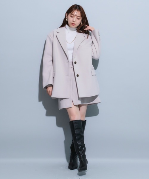 マイストラーダ　ジャコット　ピンクベージュ Mystrada（マイストラーダ）の「オーバーサイズジャコット（その他