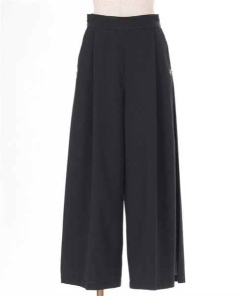 axes femme（アクシーズファム）の「サイドストライプワイドパンツ（その他パンツ・レディース・ブラック/パープル/ブルー・FREE）」の7枚目の写真