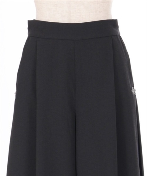 axes femme（アクシーズファム）の「サイドストライプワイドパンツ（その他パンツ・レディース・ブラック/パープル/ブルー・FREE）」の10枚目の写真