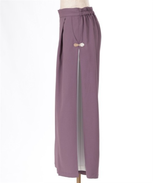 axes femme（アクシーズファム）の「サイドストライプワイドパンツ（その他パンツ・レディース・ブラック/パープル/ブルー・FREE）」の15枚目の写真