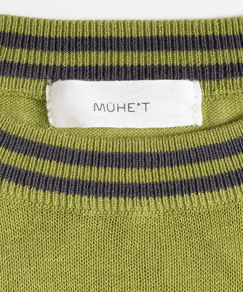 MUHET（ミュエータ）の「シアーラインTシャツ（Tシャツ/カットソー・レディース・ブラック/カーキ・MEDIUM/X-LARGE）」の15枚目の写真