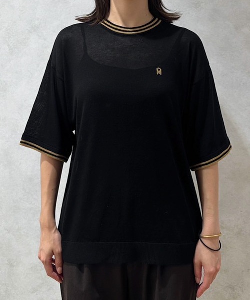 MUHET（ミュエータ）の「シアーラインTシャツ（Tシャツ/カットソー・レディース・ブラック/カーキ・MEDIUM/X-LARGE）」の11枚目の写真