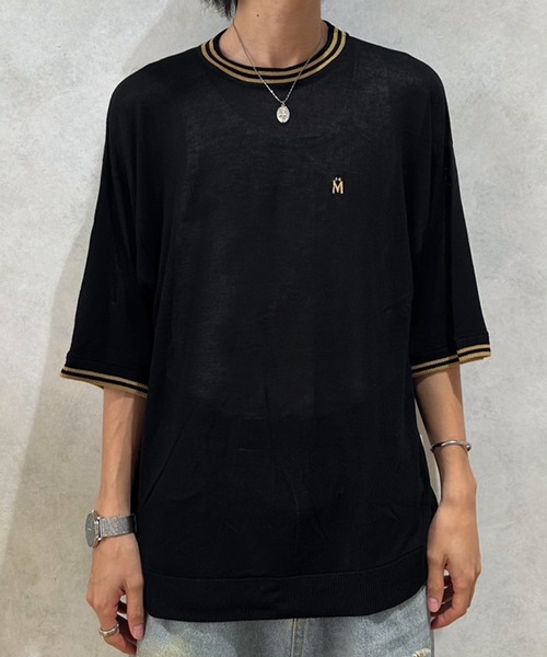 MUHET（ミュエータ）の「シアーラインTシャツ（Tシャツ/カットソー・レディース・ブラック/カーキ・MEDIUM/X-LARGE）」の13枚目の写真