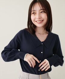 【WEB限定】osono衿付きキレイめニット