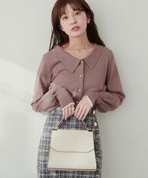 【WEB限定】osono衿付きキレイめニット